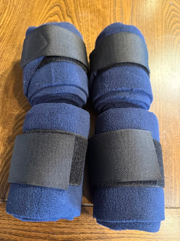 Navy Fleece Lamb/goat Leg Wraps